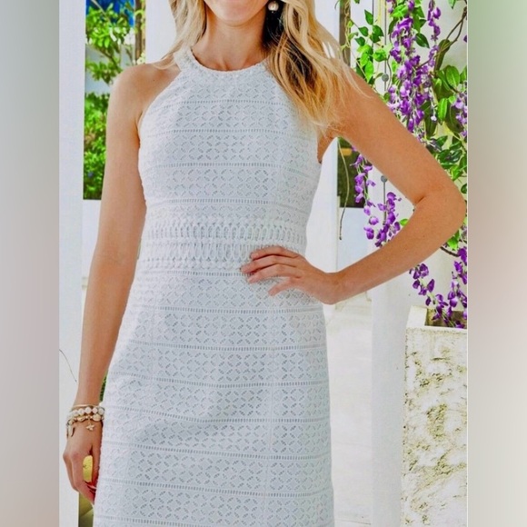 Lilly Pulitzer Strapless White Lace Dress - Picture 3 of 11